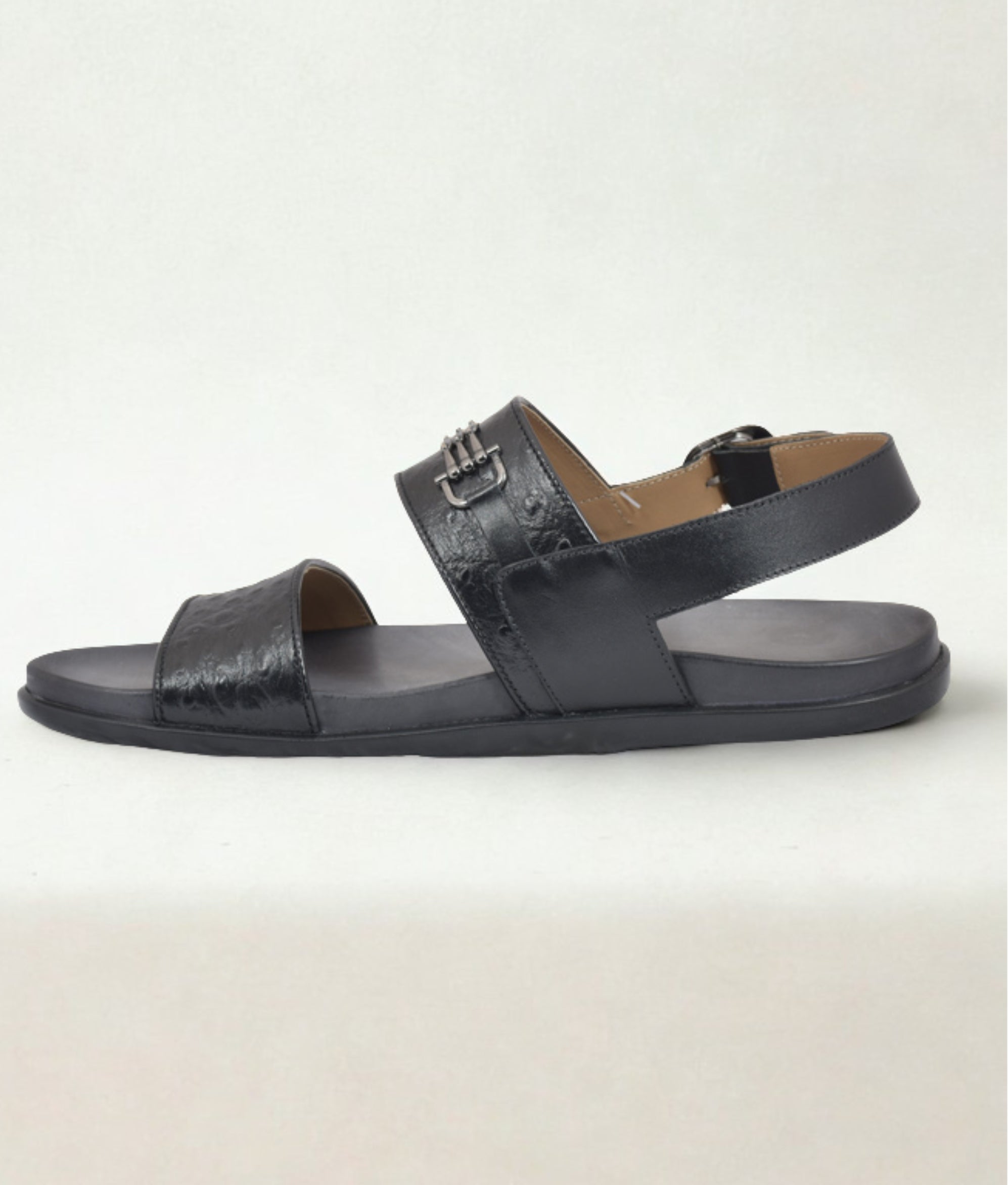 Black Leather Sandals for Men OL-746 - Harpers