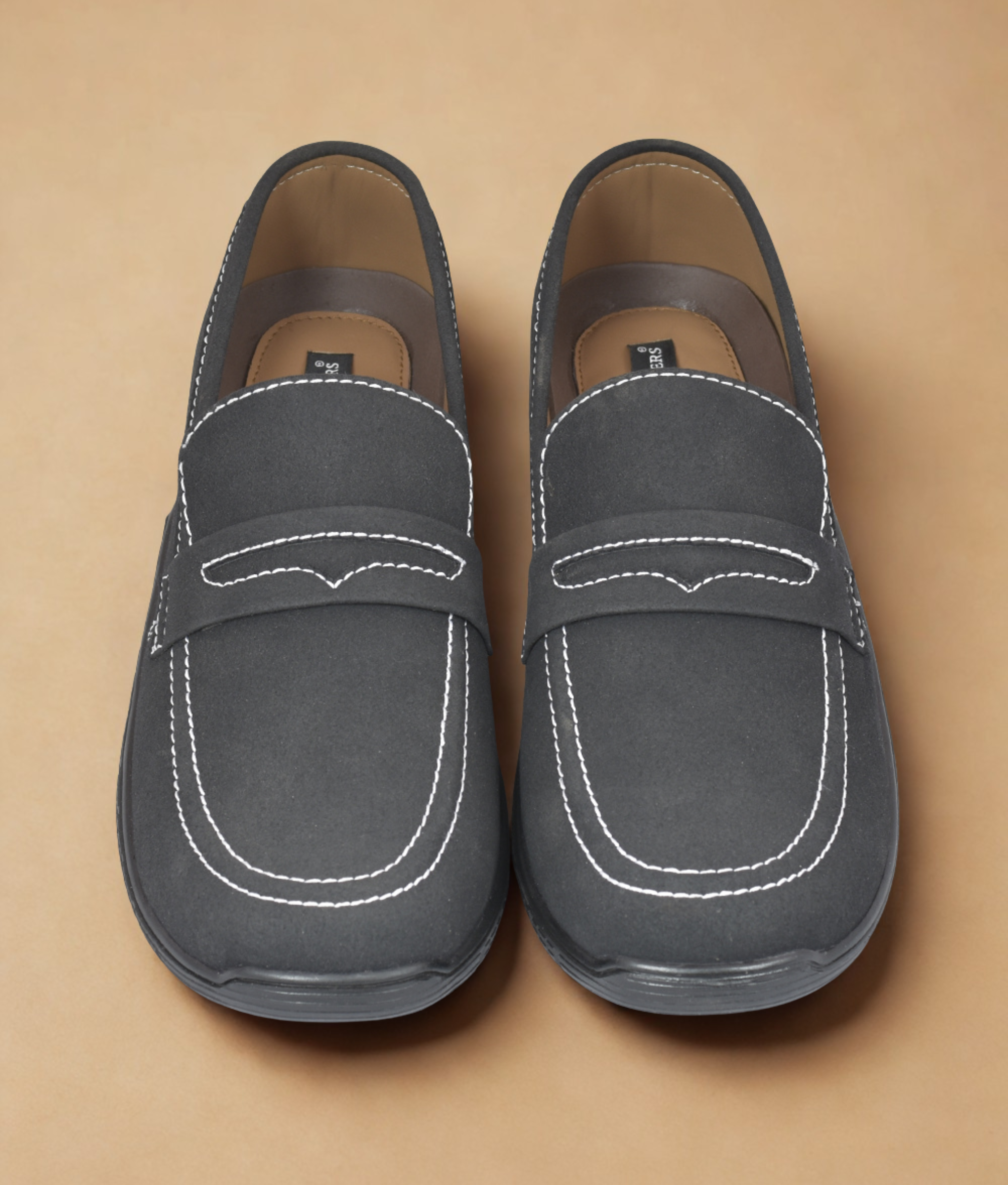 New Black Men Shoes in Suede Leather by Harpers OL-1587 - Harpers