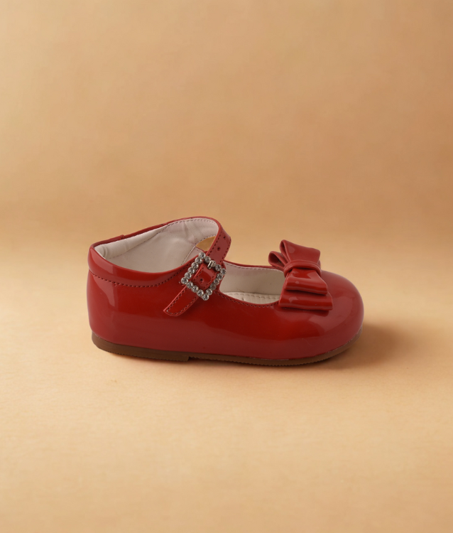 Red Bow Shoes for Baby Girls - Harpers