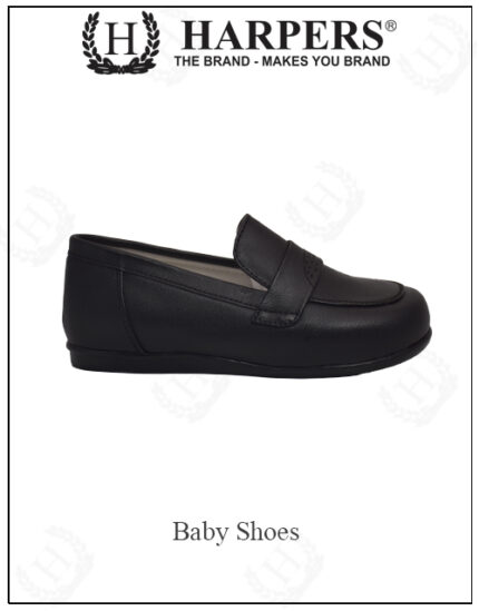 Black Loafers Shoes for Babies